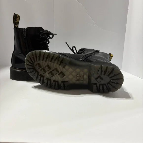 Dr Martens Kids Size 4 Pascal Bex J Black Leather Combat bootie - Picture 6 of 6